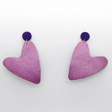 Boucles d'oreilles •AMÕR• parmes