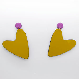 Boucles d'oreilles •AMÕR• moutardes