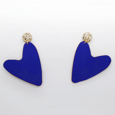 Boucles d'oreilles •AMÕR• bleues
