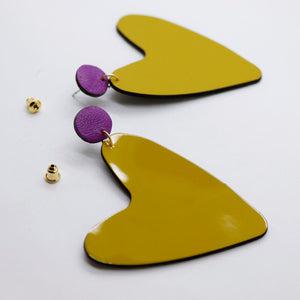 Boucles d'oreilles •AMÕR• moutardes