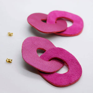 Boucles d'oreilles •DAGDA• roses