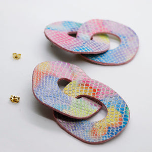 Boucles d'oreilles •DAGDA• arc-en-ciel