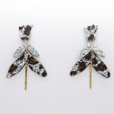 Boucles d'oreilles •FULIA• à paillettes