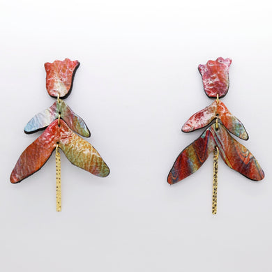 Boucles d'oreilles •FULIA• aquarelle