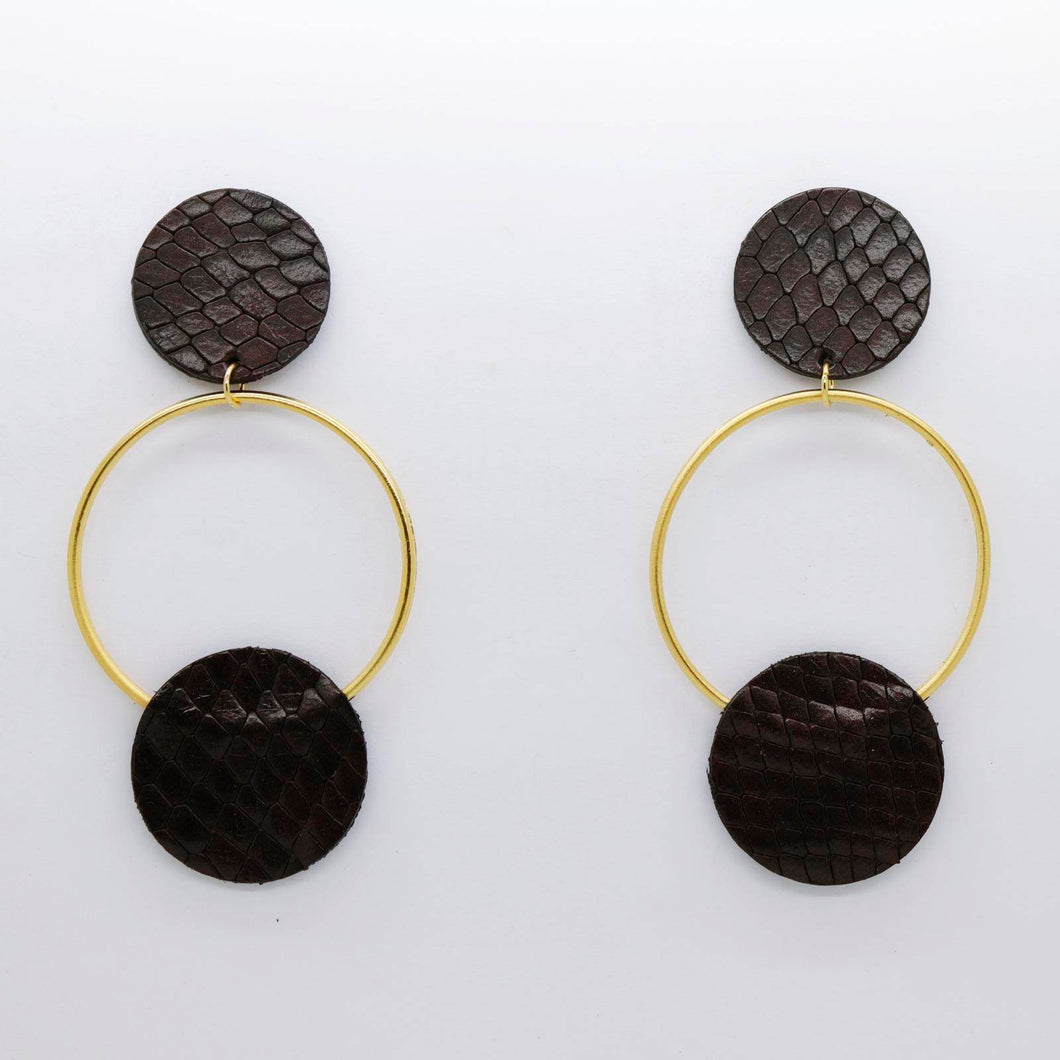 Boucles d'oreilles •RONA• à écailles
