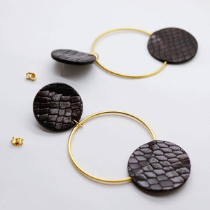 Boucles d'oreilles •RONA• à écailles