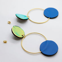 Charger l&#39;image dans la galerie, Boucles d&#39;oreilles •RONA• bicolores