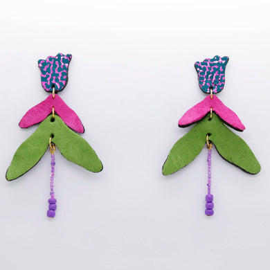 Boucles d'oreilles •FULIA• à motifs