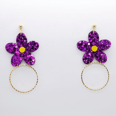 Boucles d'oreilles •MILA• à paillettes