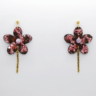 Boucles d'oreilles •MILA• à paillettes
