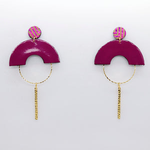 Boucles d'oreilles •GRACIEUSES• violines