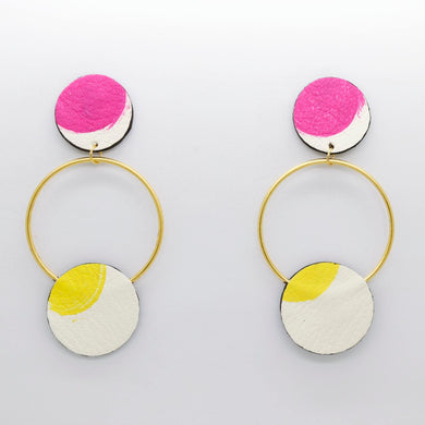 Boucles d'oreilles •RONA• à motifs