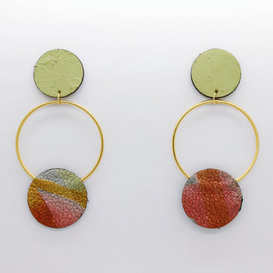 Boucles d'oreilles •RONA• à motifs