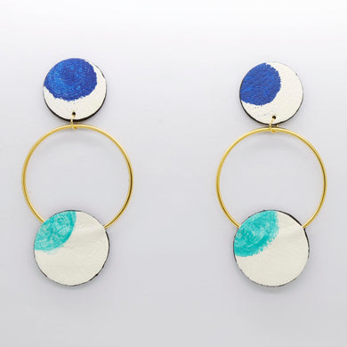 Boucles d'oreilles •RONA• a motifs