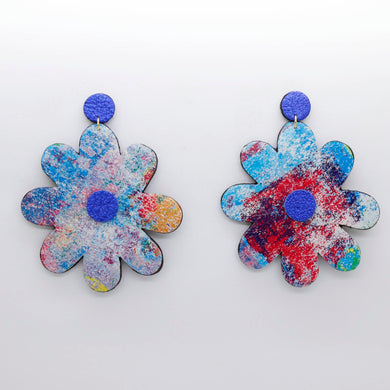 Boucles d'oreilles •SAINTA• à motifs