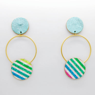 Boucles d'oreilles •RONA• à paillettes