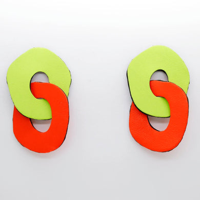 Boucles d'oreilles •DAGDA• fluo