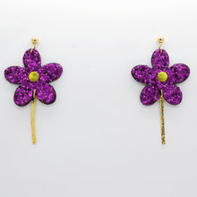 Charger l&#39;image dans la galerie, Boucles d&#39;oreilles •MILA• à paillettes