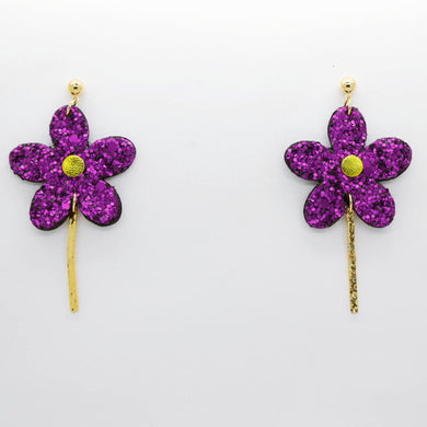 Boucles d'oreilles •MILA• à paillettes