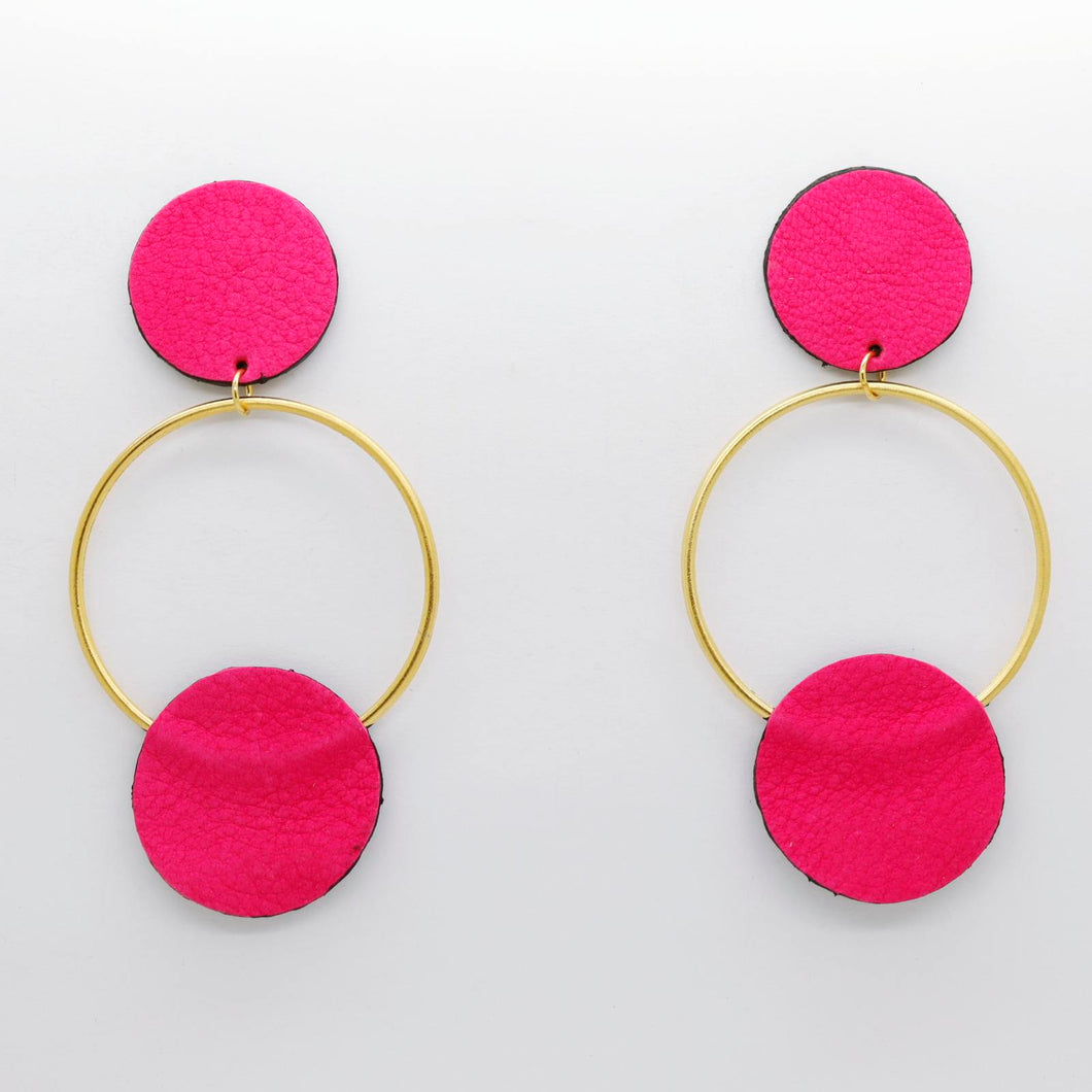 Boucles d'oreilles •RONA• fluo