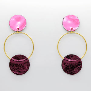 Boucles d'oreilles •RONA• roses