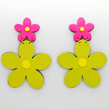 Charger l&#39;image dans la galerie, Boucles d&#39;oreilles •FLORBA• fluo