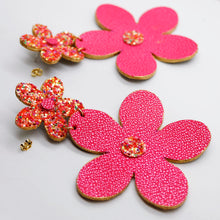 Charger l&#39;image dans la galerie, Boucles d&#39;oreilles •FLORBA• roses