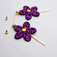 Charger l&#39;image dans la galerie, Boucles d&#39;oreilles •MILA• à paillettes