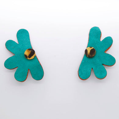 Boucles d'oreilles •AUBA• vertes