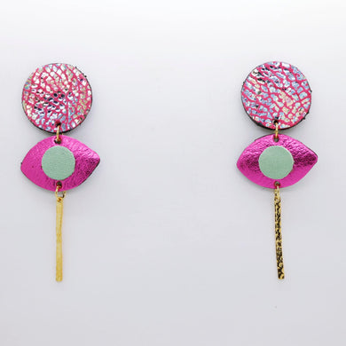 Boucles d'oreilles •POTENCO• roses