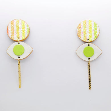 Boucles d'oreilles •POTENCO• à paillettes