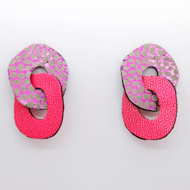 Boucles d'oreilles •DAGDA• à motifs