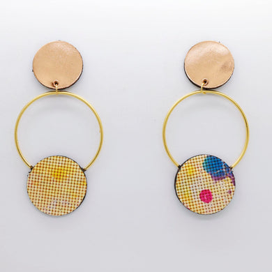 Boucles d'oreilles •RONA• à motifs