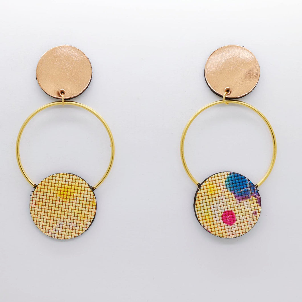 Boucles d'oreilles •RONA• à motifs