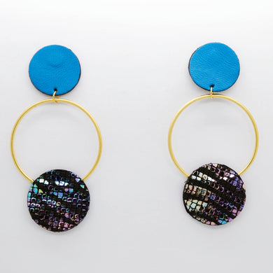 Boucles d'oreilles •RONA• à motifs