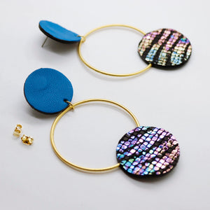 Boucles d'oreilles •RONA• à motifs