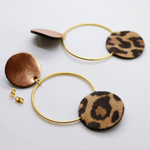 Boucles d'oreilles •RONA• à motifs