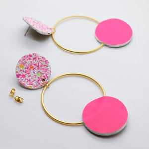 Boucles d'oreilles •RONA• à paillettes