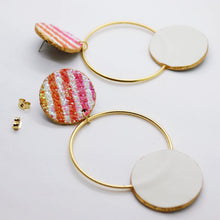 Charger l&#39;image dans la galerie, Boucles d&#39;oreilles •RONA• à paillettes