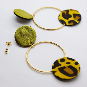 Boucles d'oreilles •RONA• à motifs