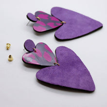 Charger l'image dans la galerie, Boucles d'oreilles •BELLÄ• violettes