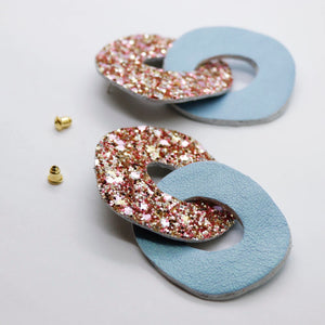 Boucles d'oreilles •DAGDA• à paillettes