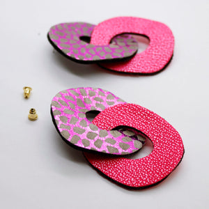 Boucles d'oreilles •DAGDA• à motifs