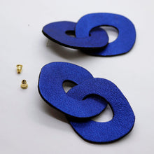 Charger l&#39;image dans la galerie, Boucles d&#39;oreilles •DAGDA• bleues