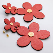 Charger l'image dans la galerie, Boucles d'oreilles •FLORBA• brique