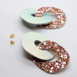 Boucles d'oreilles •DAGDA• à paillettes