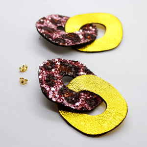Boucles d'oreilles •DAGDA• à paillettes