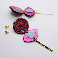 Charger l&#39;image dans la galerie, Boucles d&#39;oreilles •POTENCO• roses