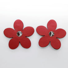 Charger l'image dans la galerie, Boucles d'oreilles •RITA• bordeaux