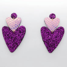 Charger l'image dans la galerie, Boucles d'oreilles •BELLÄ• à paillettes